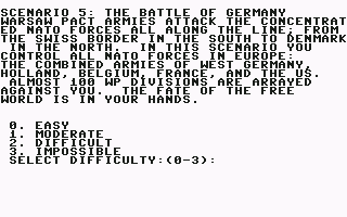 Nato Commander screenshot 3 for Commodore 64